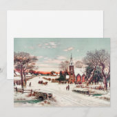 Kerstavond van 'Hoover' en 'Son Painting' Feestdagenkaart (Voorkant / Achterkant)