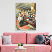 Kerstavond van kinderen in Zee Canvas Afdruk (Insitu (Woonkamer))