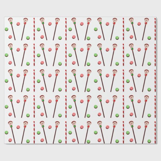 Kerstavond van Lacrosse Cadeaupapier (Vlak)