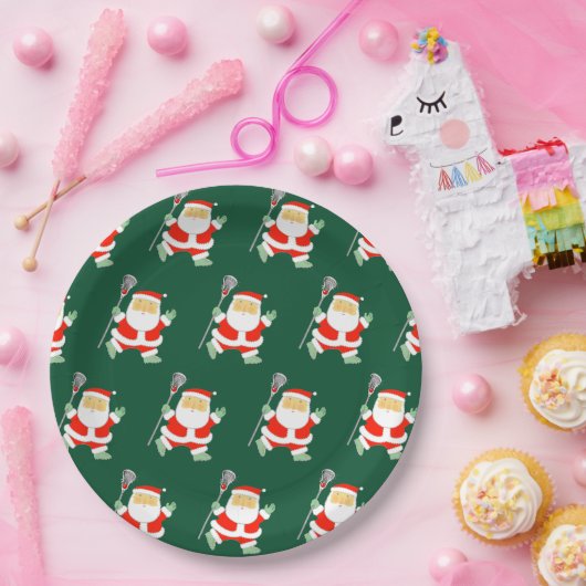 Kerstavond van Lacrosse Papieren Bordje (Feest)