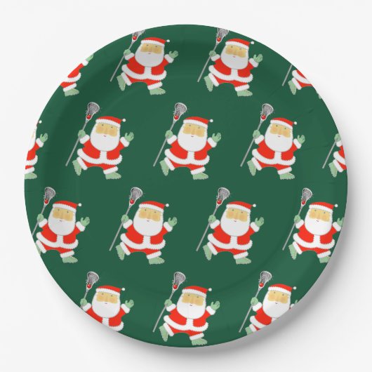 Kerstavond van Lacrosse Papieren Bordje (Voorkant)