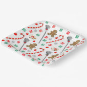 Kerstavond van Lacrosse Papieren Bordje (Gebogen)