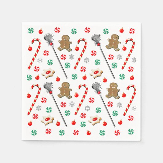 Kerstavond van Lacrosse Servet (Voorkant)