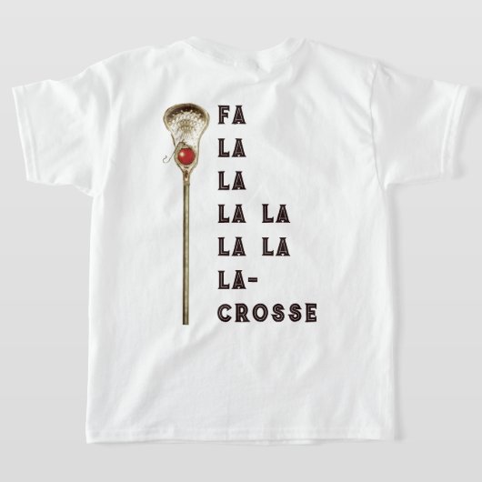 Kerstavond van Lacrosse T-shirt (Laag Achter)