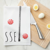 Kerstavond van Lacrosse Theedoek (Quarter Fold)