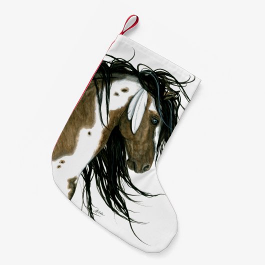 Kerstavond van Majestic paarden door Bihrle Kleine Kerstsok (Voorkant (Hangend))