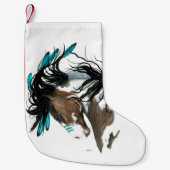 Kerstavond van Majestic paarden door Bihrle Kleine Kerstsok (Voorkant)