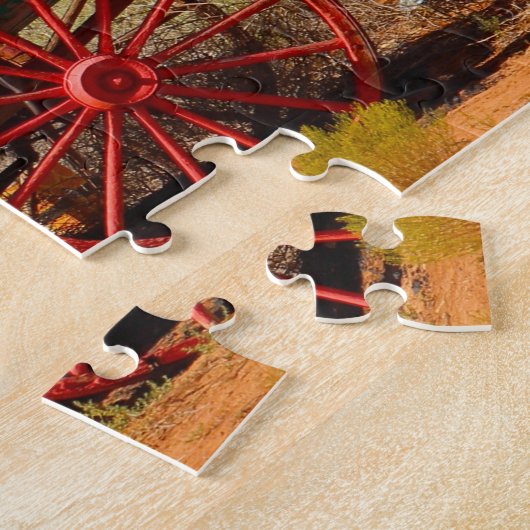 Kerstavond van Monument Valley Utah Legpuzzel (Zijkant)