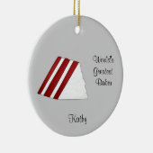 Kerstavond van Red Velvet Cake Keramisch Ornament (Rechts)