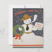  kerstavond van Retro Feestdagenkaart (Voorkant)