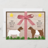 Kerstavond van Rustic Boer Feestdagenkaart (Voorkant)