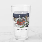 Kerstavond van Sinterklaas Glas (Achterkant)