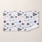 Kerstavond versiecadeau voor prettige kerstbomen bad handdoek (Handdoek)