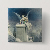 kerstavond vierkante button 5,1 cm (Voorkant)