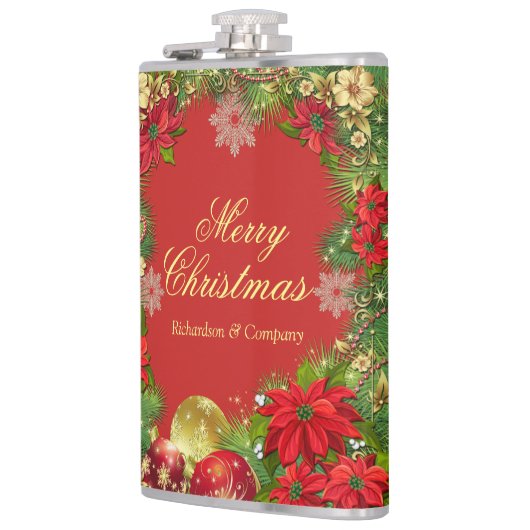 kerstavond voor bedrijven heupfles (Links)