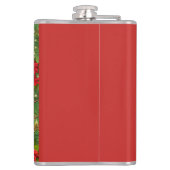 kerstavond voor bedrijven heupfles (Achterkant)