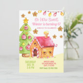 Kerstavond voor Gingerbrood. Kaart (Staand voorkant)