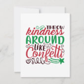 Kerstavond vriendelijkheid bedankkaart (Voorkant)