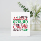 Kerstavond vriendelijkheid bedankkaart (Staand voorkant)