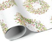 Kerstavond waterverf elegance trendy cadeaupapier (Rol Hoek)