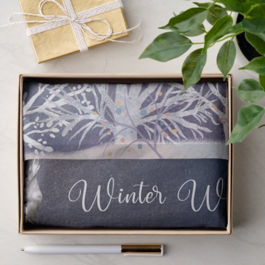 Kerstavond Winter Eigenaars Tissuepapier (Geschenk)