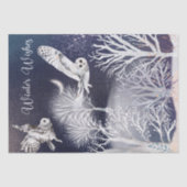 Kerstavond Winter Eigenaars Tissuepapier (Voorkant)