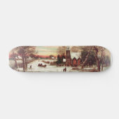 Kerstavond Winter Scene skateboard (Horizontaal)