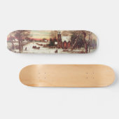 Kerstavond Winter Scene skateboard (Horizontaal)
