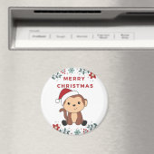 Kerstavond Winterdieren apen Magne Magneet (Insitu (Vaatwasser))