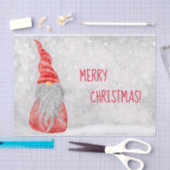 Kerstavond zegt vrolijk kerstfeest. tissuepapier (Craft)