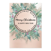 Kerstavondienst Wintermenu Blush Bloem