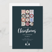 Kerstavondinerkaart Feestdagenkaart (Voorkant / Achterkant)