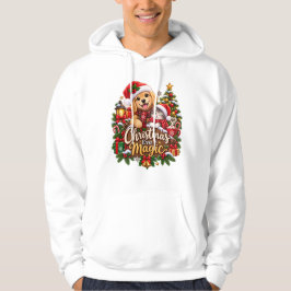 Kerstavondmagie – Knusge Golden Retriever & Kat Hoodie