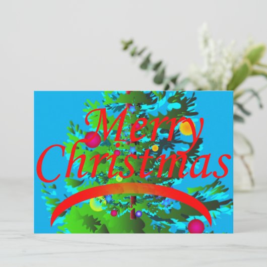 Kerstavondviering Kaart (Staand voorkant)