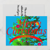 Kerstavondviering Kaart (Voorkant / Achterkant)