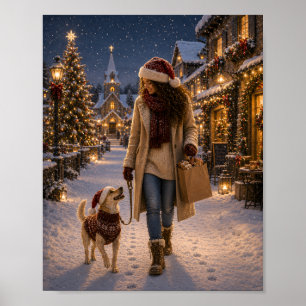 Kerstavondwandeling met Lina Poster