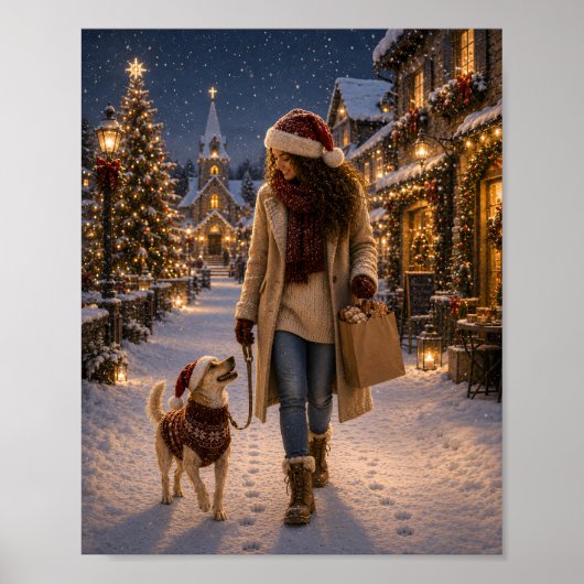 Kerstavondwandeling met Lina Poster (Voorkant)