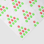 Kerstawstaafboommodel groen rood tissuepapier (Detail)