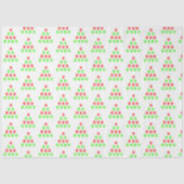 Kerstawstaafboommodel groen rood tissuepapier (Voorkant)