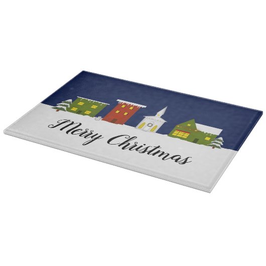 Kerstaxe Glass Cutting Board Snijplank (Hoek)