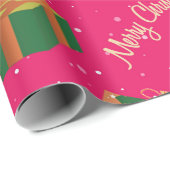 Kerstaxe pretdozen cadeaupapier (Rol Hoek)