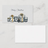 Kerstaxe pretdozen visitekaartje (Voorkant / Achterkant)