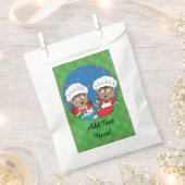 Kerstaxen van kleur bedankzakje (Geknipt)