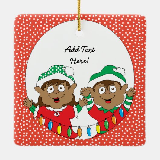 Kerstaxen van kleur keramisch ornament (Achterkant)