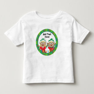Kerstaxen van kleur kinder shirts
