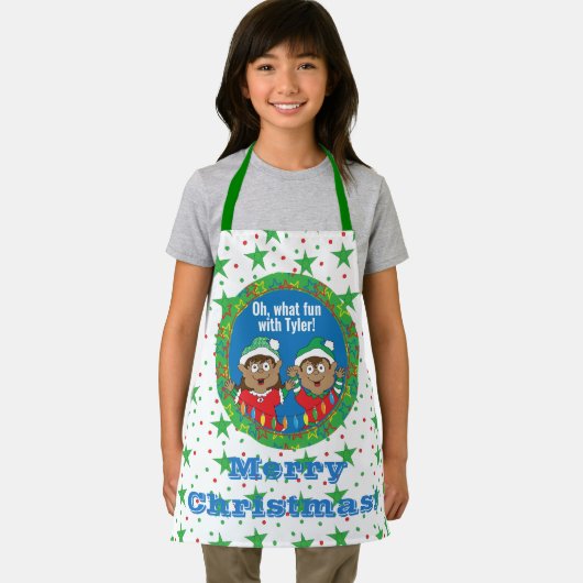 Kerstaxen van kleur schort (Insitu)