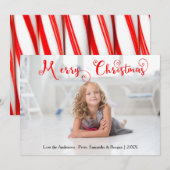 Kerstaxfoto van Merry - Kandriet voor kerstmis - K Feestdagenkaart (Voorkant / Achterkant)