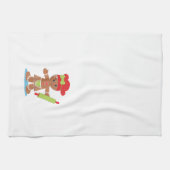 Kerstaxhanddoek van Gingerbrood Theedoek (Horizontaal)