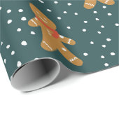 Kerstaxier voor ontbijtkoek cadeaupapier (Rol Hoek)