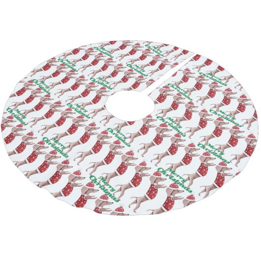 Kerstaxineschirt met prettig kerstfeest kerstboom rok (Gekanteld)